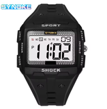 SYNOKE Men's Digital Sports Watch, Waterproof, Night Glow