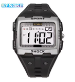 SYNOKE Men's Digital Sports Watch, Waterproof, Night Glow
