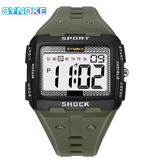 SYNOKE Men's Digital Sports Watch, Waterproof, Night Glow