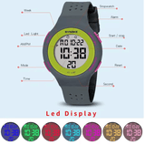 Men's Digital Sport Watch with LED, Alarm & 5 Bar
