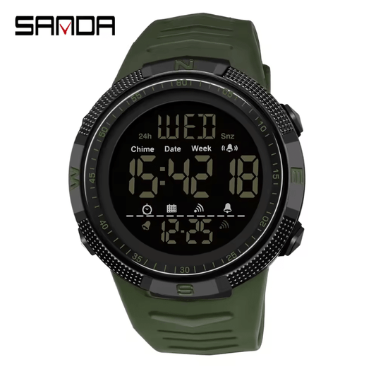 Sanda Military Digital Sport Watch – Shockproof, Waterproof