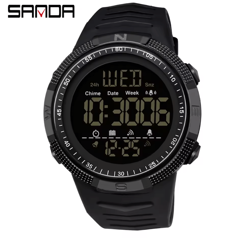 Sanda Military Digital Sport Watch – Shockproof, Waterproof