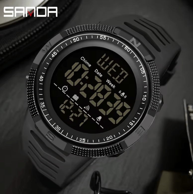 Sanda Military Digital Sport Watch – Shockproof, Waterproof