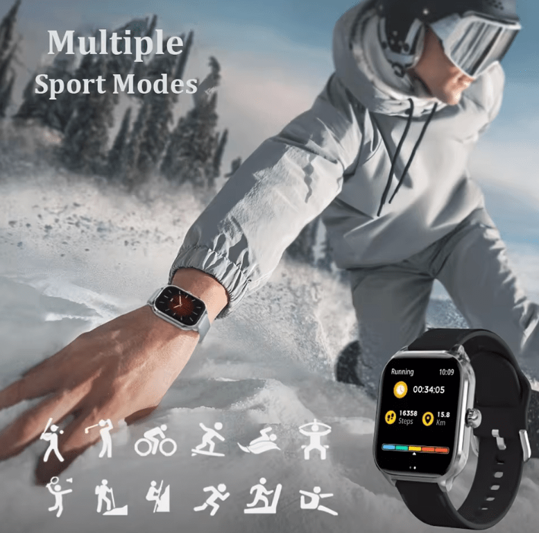 LAXASFIT H9 Smartwatch with Bluetooth Calls & Custom Faces