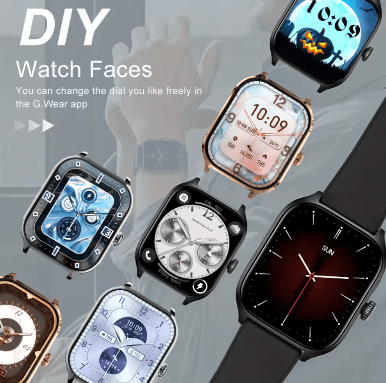 LAXASFIT H9 Smartwatch with Bluetooth Calls & Custom Faces