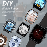 LAXASFIT H9 Smartwatch with Bluetooth Calls & Custom Faces