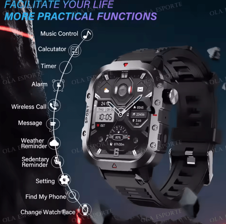 Outdoor Sports Smartwatch 2025 for Men & Women