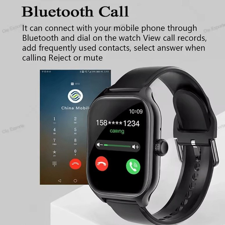 Smartwatch 1.83'' HD Display, Call & Message Alerts (Android/iOS)