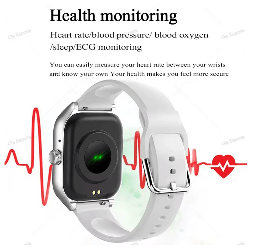 Smartwatch 1.83'' HD Display, Call & Message Alerts (Android/iOS)