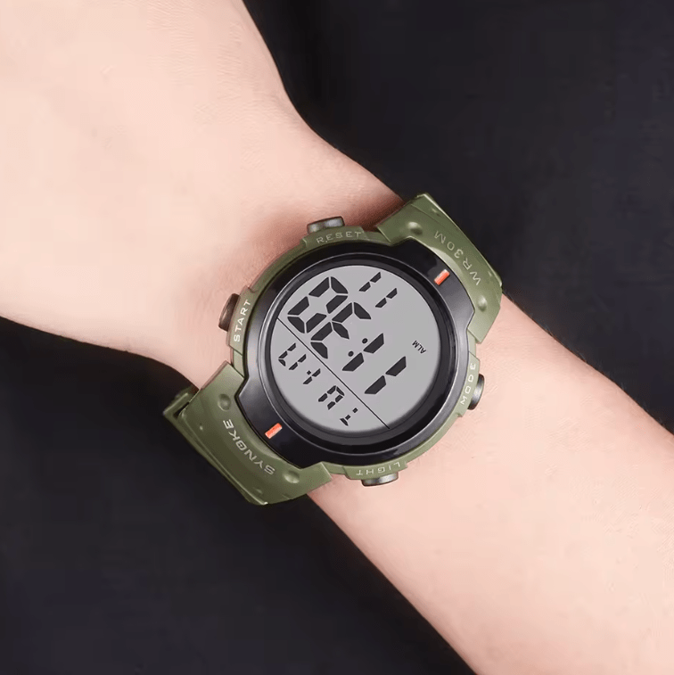 SYNOKE 30M Waterproof Digital Sports Watch for Men