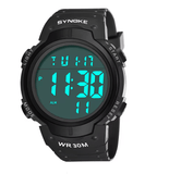SYNOKE 30M Waterproof Digital Sports Watch for Men