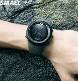 SMAEL Men's Sports Digital Watch, Big LED Dial, Alarm