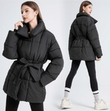VIRA Women’s Plus Size Winter Jacket – Mid-Length Cotton-Padded Warmth