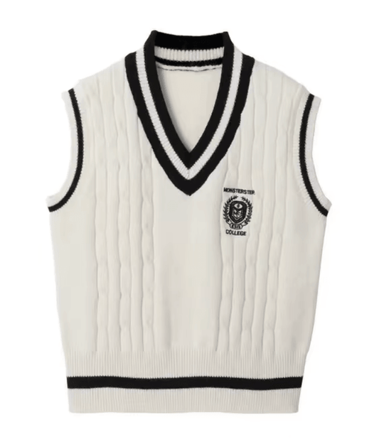 Stylish Women’s Knitted Vest – Korean Edition with British Academy Style, Versatile & Elegant