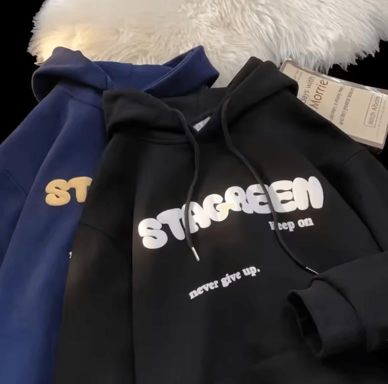 2025 Letter Printed Hoodies – Y2K Vintage Streetwear for Men & Women