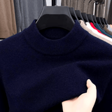 Men’s High-Quality Winter Sweater – Thick Mock Neck Pullover for Business