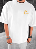 Live Your Dream Men’s Summer T-Shirt - 100% Cotton, Streetwear Style, Breathable Loose Fit