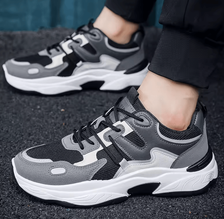 Men’s Sports Shoes – New Fashion Trend Blue Ball Shoes with Thick Sole for Height Increase