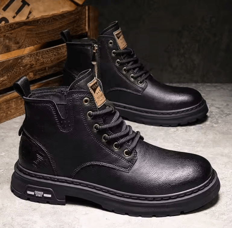 Trendy Men’s Winter Boots – British Cargo Ankle Boots & Versatile Plus Size Casual Shoes