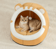 Super Cat Bed - Warm Pet House & Cave Cushion for Cats and Small Dogs