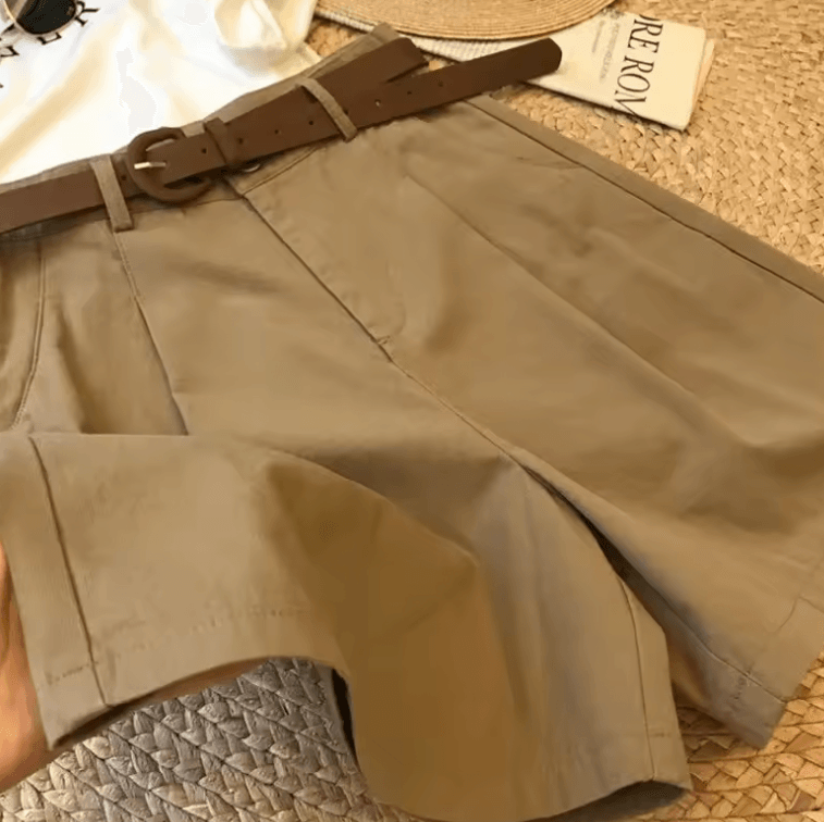 Women’s Wide-Leg Shorts – Classic, Lightweight & Breathable for Summer 2025