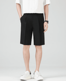 🔥 Fashion Summer Ice Silk Suit Shorts for Men – Cool & Stylish