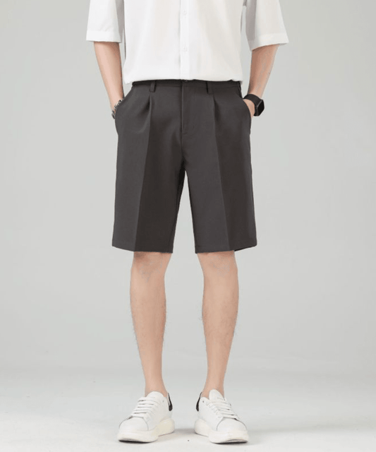 🔥 Fashion Summer Ice Silk Suit Shorts for Men – Cool & Stylish