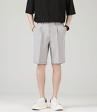 🔥 Fashion Summer Ice Silk Suit Shorts for Men – Cool & Stylish