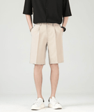 🔥 Fashion Summer Ice Silk Suit Shorts for Men – Cool & Stylish