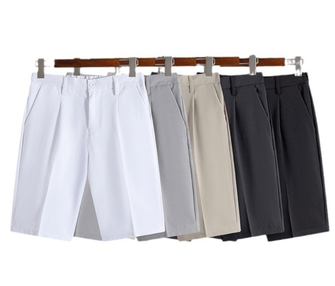 🔥 Fashion Summer Ice Silk Suit Shorts for Men – Cool & Stylish