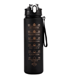Sports Water Bottle with Time-Tracking Straw – Leak-Proof Locking Flip Cover for Outdoor Adventures