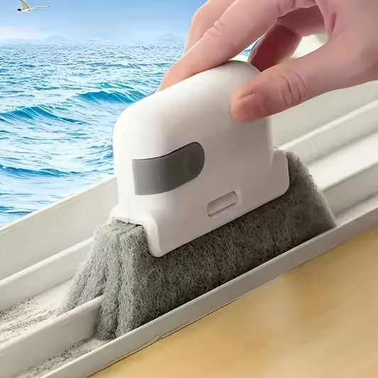Universal Window & Door Track Cleaning Brush – Small Gap & Frame Scrubber Tool | Multi-Purpose Cleaning Supplies for Hard-to-Reach Areas