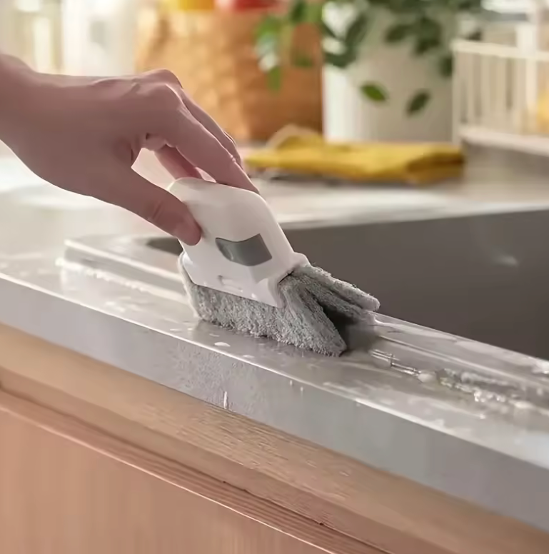 Universal Window & Door Track Cleaning Brush – Small Gap & Frame Scrubber Tool | Multi-Purpose Cleaning Supplies for Hard-to-Reach Areas