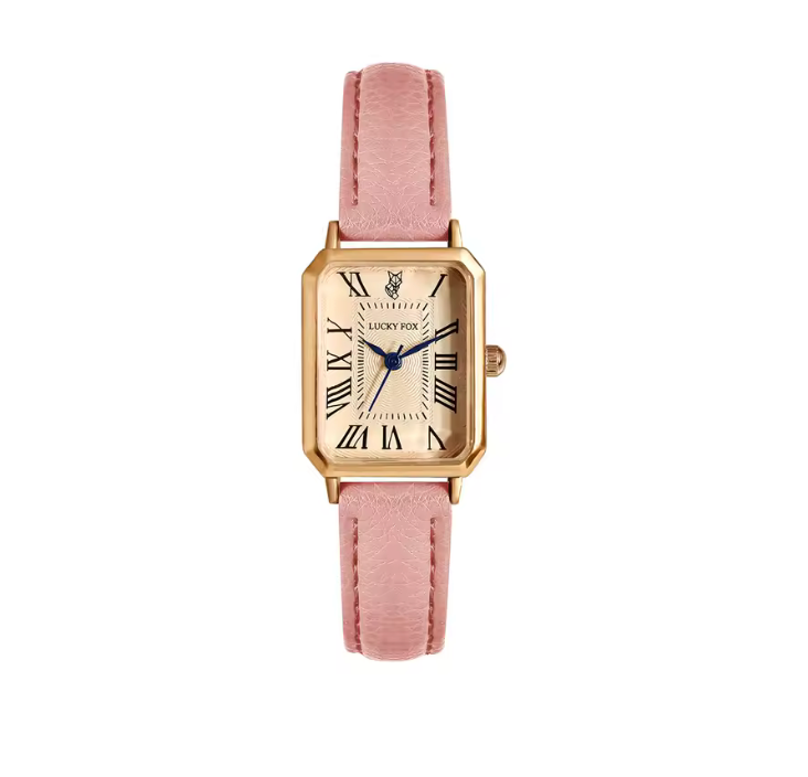 Retro Digital Dial Women’s Quartz Watch – Square Face Casual Leather Strap Wristwatch – Vintage Fashion Clock for Girls & Ladies Gift
