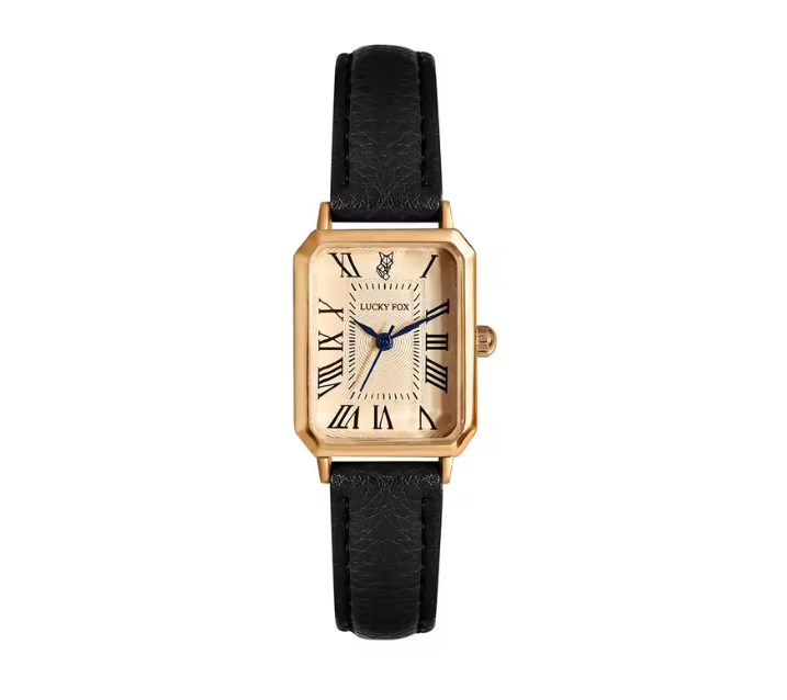 Retro Digital Dial Women’s Quartz Watch – Square Face Casual Leather Strap Wristwatch – Vintage Fashion Clock for Girls & Ladies Gift