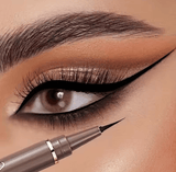 Waterproof Liquid Eyeliner Pen – Ultra-Fine Tip, Quick Dry, Long-Lasting Matte Black/Brown – Smudge-Proof Eye Makeup for Precise Liner & Lying Silkworm Effect