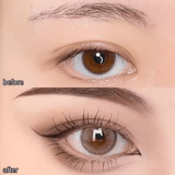 Waterproof Liquid Eyeliner Pen – Ultra-Fine Tip, Quick Dry, Long-Lasting Matte Black/Brown – Smudge-Proof Eye Makeup for Precise Liner & Lying Silkworm Effect