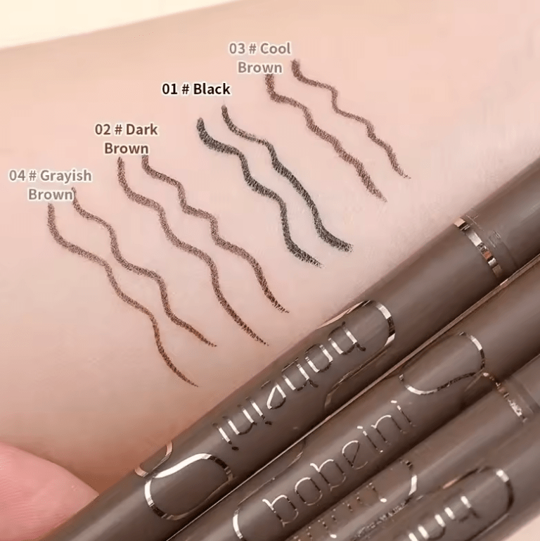 Waterproof Liquid Eyeliner Pen – Ultra-Fine Tip, Quick Dry, Long-Lasting Matte Black/Brown – Smudge-Proof Eye Makeup for Precise Liner & Lying Silkworm Effect