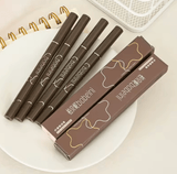 Waterproof Liquid Eyeliner Pen – Ultra-Fine Tip, Quick Dry, Long-Lasting Matte Black/Brown – Smudge-Proof Eye Makeup for Precise Liner & Lying Silkworm Effect