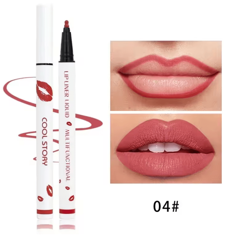 Matte Liquid Lip Liner Pencil – Long-Lasting, Quick-Dry, Smudge-Proof Lipstick Pen – Soft, Natural Lip Definer for Precise, Full-Day Wear