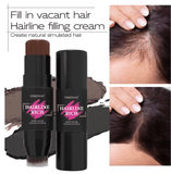 2-in-1 Hairline Filling Cream Stick with Built-In Brush – Waterproof Matte Hair Concealer for Gray Roots & Thinning Hair Coverage