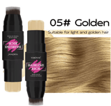 2-in-1 Hairline Filling Cream Stick with Built-In Brush – Waterproof Matte Hair Concealer for Gray Roots & Thinning Hair Coverage