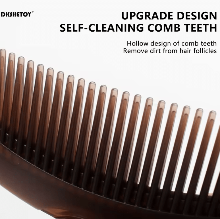 Self-Cleaning Hair Comb – Anti-Static Scalp Massage Comb for Men & Women – Hair Styling Tool for Healthier Scalp & Easy Detangling