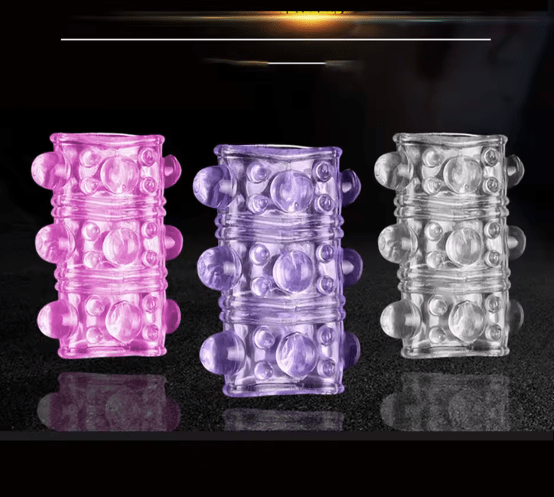3Pcs Silicone Cock Rings for Men – Crystal Delay Lock Rings for Enhanced Performance – Penis Sleeve Extender for Longer, Harder Erections