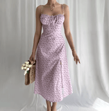 Women’s Elegant Floral Beach Vacation Bodycon Long Dress – Summer 2025 Streetwear – Wholesale Fashion for Business