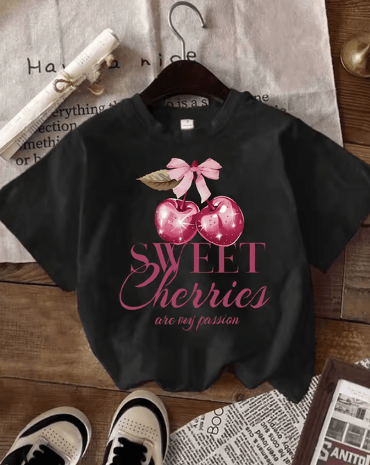 Women’s Summer Printed T-Shirt – Casual Short Sleeve Round Neck Tee – Soft Stretchy Comfy Top for Everyday Wear