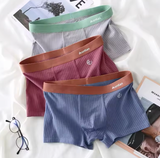 3-Pack Men’s Cotton Boxer Shorts – Breathable Printed Underwear for Men, Comfortable Soft Elastic Waistband, Classic Fit Briefs, Sizes M to 3XL