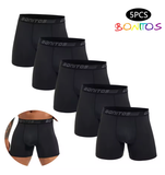 5-Pack Men’s Boxer Shorts – Breathable Polyester Underwear for Men, High-Quality Male Trunks, Comfortable Panties & Underpants (Sizes M–3XL)