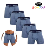 5-Pack Men’s Boxer Shorts – Breathable Polyester Underwear for Men, High-Quality Male Trunks, Comfortable Panties & Underpants (Sizes M–3XL)