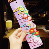10PCS/Set New Girls Cute Cartoon Ice Cream Unicorn Hairpins Kids Lovely Hair Clips Barrettes Headband Fashion Hair Accessories